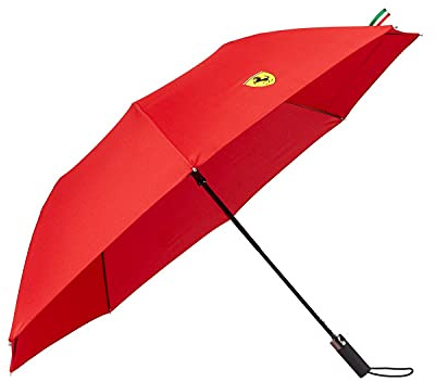 Ferrari - Collection officielle F1 Merchandise 2021 - Homme et Femme - Umbrella Compact - Rouge - Taille unique, One Size, (701202276)