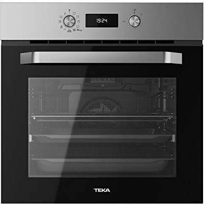 TEKA Horno Multifunción 60 cm, Limpieza DualClean, Función Airfry, 9 Funciones de Cocinado, 1 Guía Plus-Extension, 2 Bandejas y 1 Rejilla, Eficiencia Energética A+, Modelo HCB 6646 P