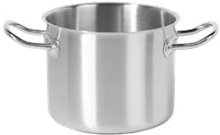 METRO Professional Gemüsetopf, Edelstahl, Ø 40 cm, 50 L, Höhe: 40.8 cm Induktion, Ofenfest, Topf für alle Herdarten (Ø 16 cm)