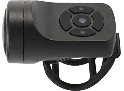 Yiida Clacson Elettrico per Bici 120dB - Campanelli per Bici 4 modalità Audio Resistenti all'Acqua, Campanello elettronico per Bicicletta, Campanello Ricaricabile USB, Accessori per Ciclismo Nero