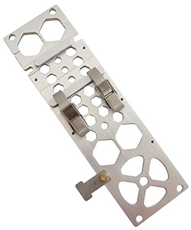 Woodworking Electric Circular Saw Guide Rail Clamp, Right Angle Guide Rail Clamping Tool Compatible with Makitas or Festool Track Saws for Engraving Slotting Auxiliary Clamp (340 MM Silver)