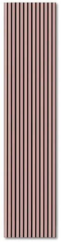 KAISER plastic® Akustikpaneele | Farbe: Pastell Lachs | Wandpaneele in verschiedenen Formaten | Deko Wohnzimmer | Wanddeko in Pastellfarbe | Akustik Paneele Wand | Lamellenwand (150 x 40 cm - 1STK.)