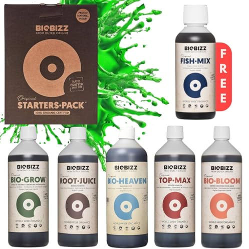 Starter Pack Biobizz Kit d'engrais pour plantes | Kit de démarrage GrowSet Indoor | Engrais naturel | Liquide
