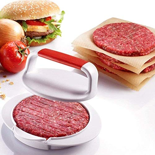 Odowalker Plastic Burger Press - 4.5' Non-Stick Hamburger Press, Round Patty Maker for Stuffed Sliders & BBQ