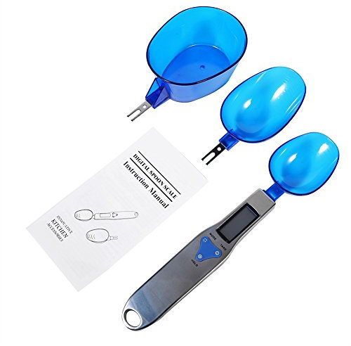 Digital Spoon Scale, 0.1g-500g with 3 Removable Heads