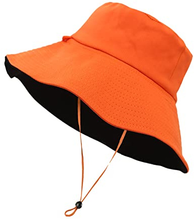 B-HOT Chapeau de Seau Double Face Bob d'Eté Pliable Chapeau de Soleil Réversible pour Pêche Chasse Randonnée Voyage