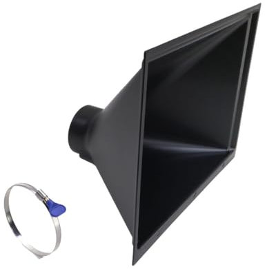 PROVISO TOOLS Trichter groß, Absaugung Werkstatt, Absaugung, Absauganlage, Absaugtrichter, Drechselbank, Rauchabzug Grill, Schweißrauchabsaugung, Größe 410x325x100mm