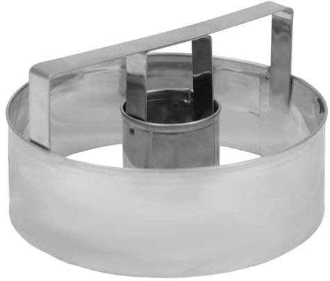 Space Home - Cortador de Masa - Molde para Hacer Donuts - Cortador de Rosquillas - Prensador para Donas - Molde de Galletas - Acero Inoxidable