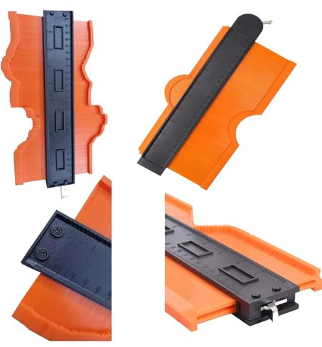 Contour Gauge Profile Tool 25cm/10 Inch with Lock – Precision Duplicator Shape Measuring Ruler for Woodworking, Tiling, Laminate Flooring, Carpentry & DIY – Perfect Christmas Gift for Family & Friends