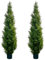 Leflos Albero di cedro artificiale, finto Cipresso di 150 cm, albero di cipresso artificiale per soggiorno, ufficio, festival e feste, 2 pz.