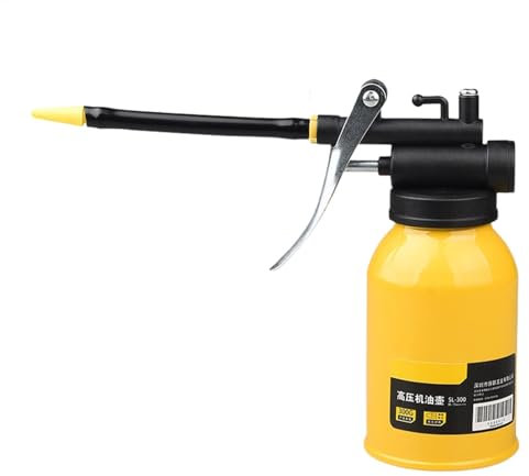 Oil Can | Hand Pump Oil Can | Oiler Lubrication Oil Can | Metal Motor Oil Dispenser With Flex Spout, Lubrication Oil Can Bottle For Home Auto Motorcycles Applications, 300ml Capacity