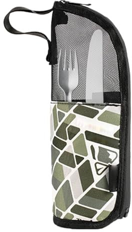 Borsa da campeggio per posate – Borsa da tavolo da campeggio, valigetta portatile in neoprene | coltello da cucina con sacchetto, impermeabile guardia tela – coltello – sacchetto per