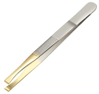 SHUBEIEUMI Professional Tweezer, Stainless Steel Precision Tweezers, Precision Tweezers for Facial Hair & Ingrown Hair Removal