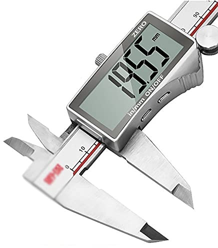 Elektronisk Digital Skjutmått Skjutmått Med Stor Skärm Skjutmått Med Display Digitalt Industrimått Litet Skjutmått För Hushåll Och Industri,Silver-300mm