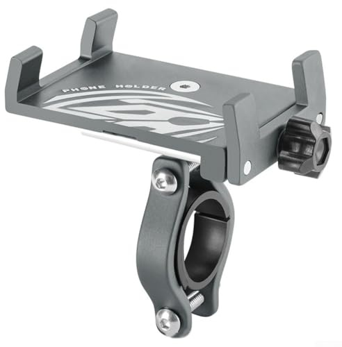 Yuanpgky Support de téléphone en alliage d'aluminium pour appareils de 5,8 à 9,5 cm, support rotatif à 90° avec verrouillage à quatre griffes, compatible avec les guidons de vélo et de moto 2,2-3,2 ()