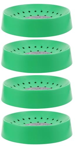HINTRMENT Set 4 Pezzi Nido per Piccioni in Plastica Resistente e Lavabile, Ciotole per Nidificazione Uccelli e Quaglie, Accessori Allevamento per Ambienti Domestici e Gabbie
