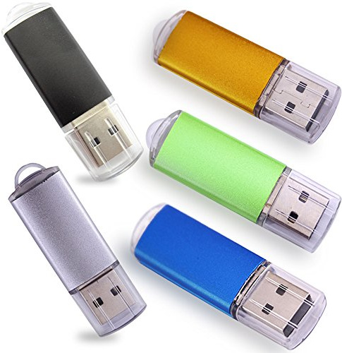Ebamaz 256MB USB Flash Drives 2.0 Metal Key Memory Thumb Sticks Pendrives