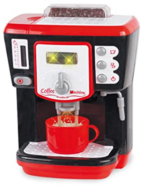 Teorema Giocattoli, Macchina del Caffè, Elettrodomestici Giocattolo con Erogazione Acqua Vera, Luci e Suoni Realistici, Gioco Barista per Bambini, Macchinetta del caffè giocattolo