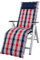 Kettler Polen KETTtex 2128 Auflage Relaxliegen Rom blau-rot Sitzpolster 170x50x9 cm (ohne Liege)