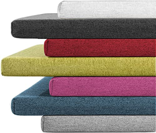 Waigg Kii Bankkissen, 2-Sitzer, 3-Sitzer, für drinnen und draußen, 80/100/120 cm, lang, für Schaukel, Terrasse, Zuhause, 60 x 30 x 3 cm, Schwarz