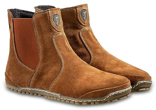 Magical Shoes Barefoot Shoes Lined for Men and Women, Leather Chelsea Boots, Flat Half Boots, Minimalist Ankle Boots, Barefoot Boots, Handmade in the EU, Lupino