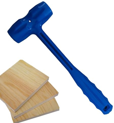 Martello in Gomma, Martello Martello in Gomma, Martello Antiscivolo con Manico ergonomico in Legno Impugnatura Comoda Martello Versatile e Potente e Morbido per Il Montaggio di mensole e
