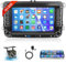1G+32G Android 13 Autoradio für VW Golf 5 6 Passat Polo Tiguan Touran Caddy Skoda SEAT mit GPS Navi WiFi 7 Zoll Autoradio mit Mirror Link Bluetooth FM/RDS/DAB+/USB/OBD2/DVR/SWC Rückfahrkamera