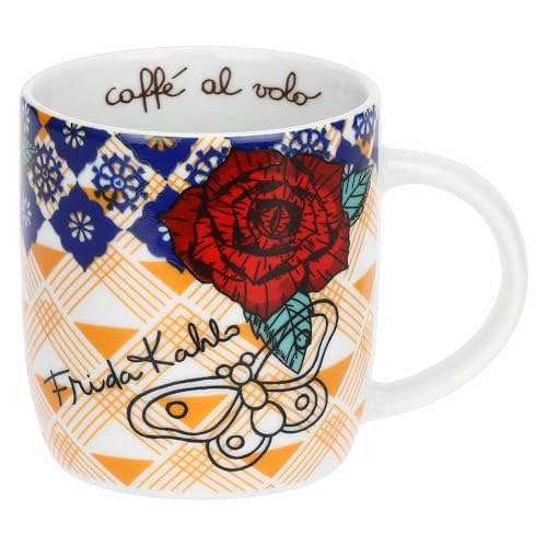 THUN - Mexiko Porslinsmugg x Frida Kahlo - Porslinsmugg - Samling x Frida Kahlo - 300 ml, Ø 8,5 cm, 10,5 cm h