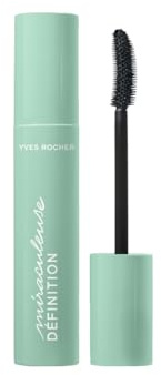 Yves Rocher Máscara de pestañas MIRACULEUSE DÉFINITION Negro – Volumen, longitud y rizo con efecto apertura x2 – Fórmula natural 85% con cuidado fortificante – Ojos sensibles – 7,8 mL