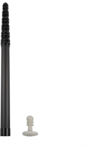 Poteaux de bâche en fibre de carbone réglables de 1,35 à 2,85 m pour auvent, auvent, tente, auvent, tente, extérieur, randonnée, pique-nique, noir (2,6 m)