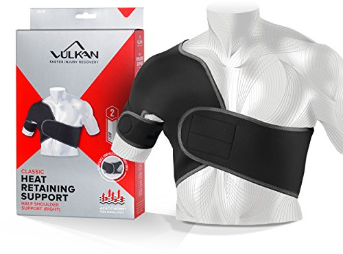 VULKAN Classic Right Half Shoulder Support, Large, Shoulder Brace for Rotator Cuff Injuries, AC Joint Support, and Dislocations, Shoulder Strap for Men and Women, Brace for Athletes and Exercising