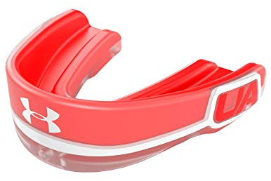 Under Armour Gameday Pro Mouth Guard for Football, Lacrosse, Basketball, Hockey, Boxing etc. Sports Mouthguard. Includes Detachable Helmet Strap. Youth & Adult. Protectar Bucal