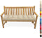 Lsjoaw Bankauflage Bankkissen 100X30X6CM Sitzauflage Sitzkissen Bank Bankpolster Sitzpolster Auflage für Gartenbank Sitzbank & Hollywoodschauke Outdoor/Indoor,Color#1 Cremefarben