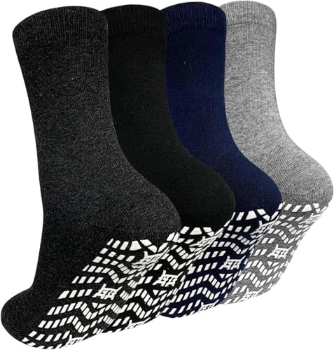 ZAKASA Chaussettes Antidérapantes Homme Sport: Chaussette Anti Dérapantes Coton Respirant Hommes Socquettes