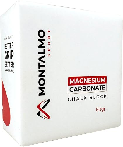 MONTALMO Blocs de magnésium pour escalade, crossfit, callisthénie, haltérophilie, pole dance, padel, kettlebell, fitness, entraînement sportif | Chalk Block | Craie magnétique pour les mains (1)