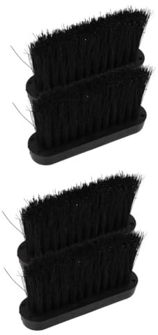 Zerodeko 2sets Replacement Brush Head for Broom Fireplace Brush Dusting Head 2pcs*2