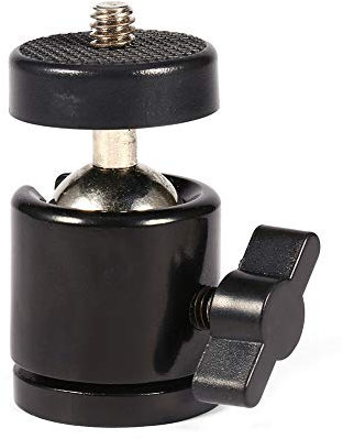 Cabeza de Mini Bola Giratoria de 360 ​​Grados, Antideslizante Pesado, Instalación Fácil, para el Trípode la Cámara y el Soporte Flash