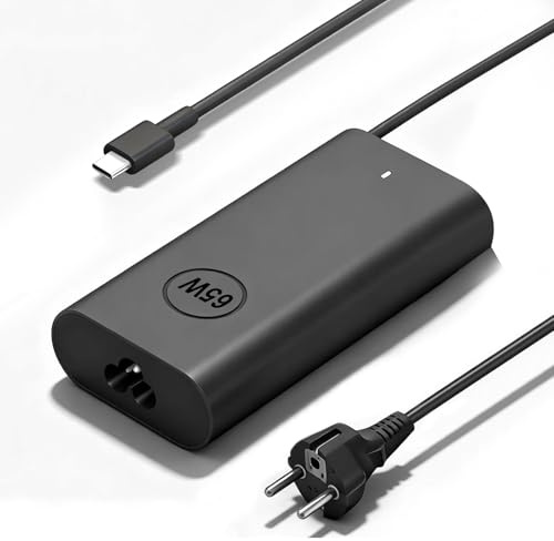 SCOVEE Cargador USB C 65W, Adaptador Portátil Compatible para DELL Latitude 7430 5330 7330 5530 7420 7520 5520 9420 5420,XPS 13,DELL Tablets and Universal Otros Chromebooks Type C Adaptador Rápido