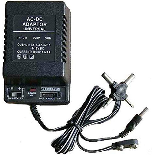 TrAdE Shop Traesio - Transformador alimentador Universal de 1000 mA de 1,5 V a 12 V, 1000 mA