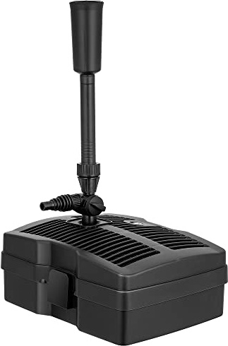 VIVOHOME 660 GPH Submersible Pond Filter Pump Fountain Kits with Sterilizer Suitable for Ponds of 1180 Gallons, Water Pump Built In