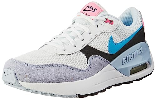 Nike Air Max Systm Sneaker, Weiß Blau Blitzschwarz Blaues Flüstern, 38 EU