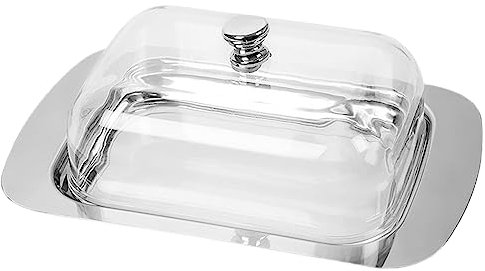 ulafbwur Bpa Butter Dish Stainless Steel Butter Dish with Lid Bpa Dishwasher Safe Sealed Container for Freshness Convenient Durable Butter Storage Butter Box A
