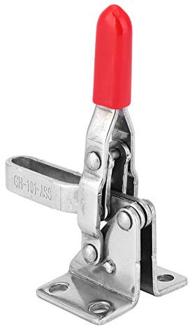 HOHXFYP Abrazadera de Palanca de Liberación Rápida, Abrazadera de Sujeción con Capacidad de Sujeción de 132 Lb, Abrazadera Horizontal Antideslizante con Barra de Sujeción de Goma