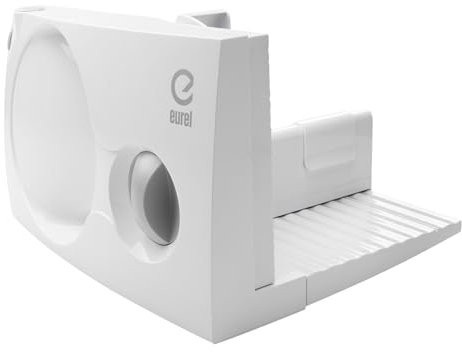 EUREL RS42 Allesschneider Elektrisch Weiß – Klappbare Brotschneidemaschine mit Edelstahlklinge Ø170 mm – Schnittstärke 0–17 mm, BPA-frei, 100W