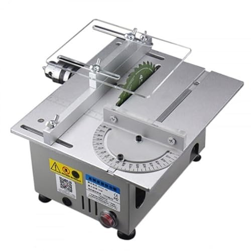 Mini drejskiva träarbetsdrejskiva elektrisk spolare slipare DIY cirkulär beskärningssågklinga (silver)