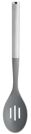 KitchenAid Slotted Spoon with Stainless Steel Handle, Nonstick Safe, Ideal for Draining and Scooping, Durable and Dishwasher Safe