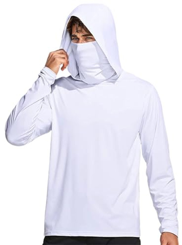 Bastwahl Sun Hoodie Homme - Anti-UV UPF 50+ à Manches Longues Full Zip Protection Solaire Sweats à Capuche Pull Fonctionnelle Respirantes Active Quick Dry Léger Chemise Randonnée Voyage et Sport