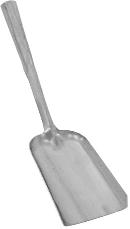 SMASOLO Paletta per Cenere da Stufa in Ferro Spesso Resistente al Calore Paletta Manuale per Carbone e Stufa Utensile Leggero Multiuso per Barbecue Giardinaggio e Pulizia