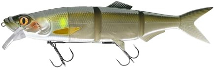 DAIWA Prorex Hybrid Swimbait 250, Wobbler híbrido, 25 cm, ghost ayu, flotador, pesca de profundidad media, 15425-026