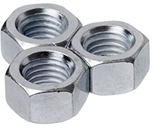 Sechskantmuttern M5, Menge : 50 Stück - DIN 934, Metrisch Gewinde, Stahl Verzinkt, Klasse 8 (Sechskantmutter M5, Menge : 50 Stück)